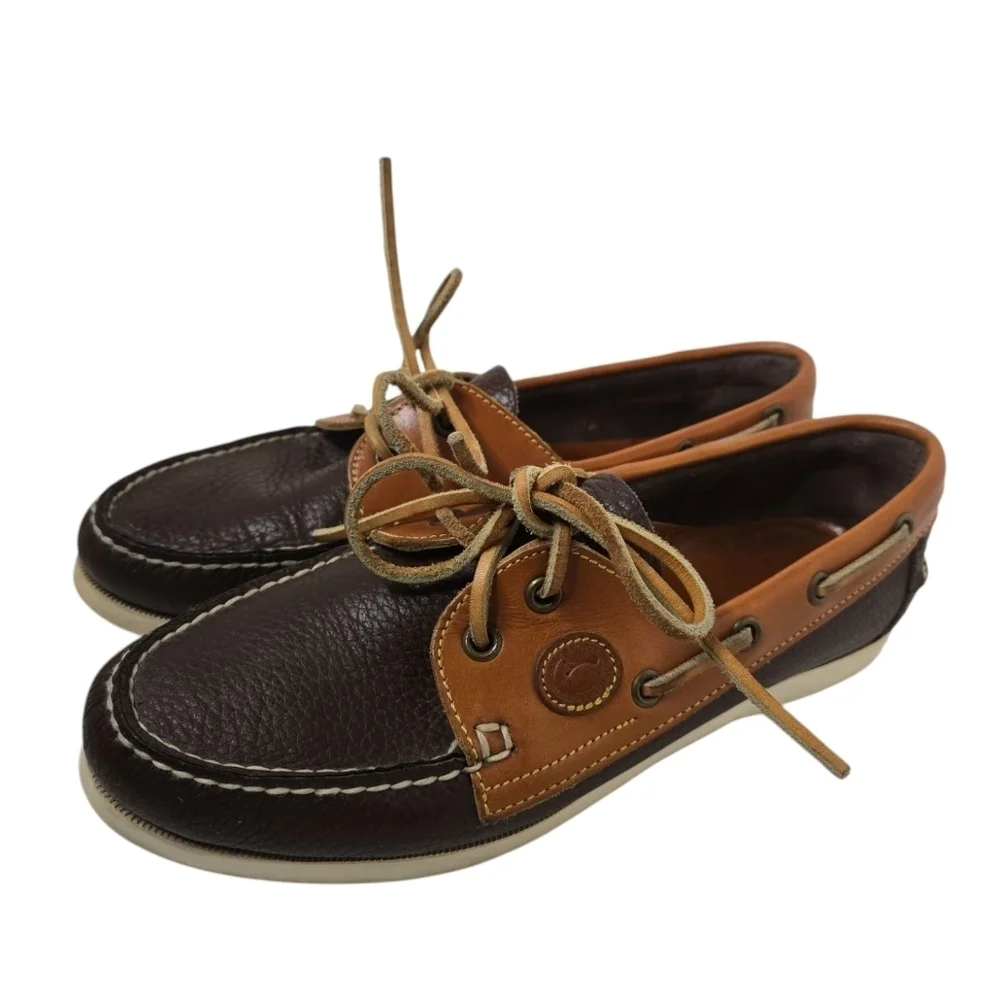 Dooney And Bourke Womens Boat Shoe Size 38 Brown
